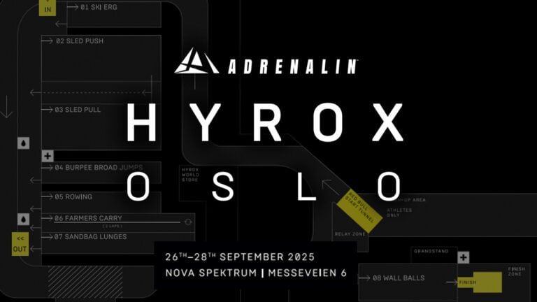 HYROX Oslo course map for 2025.