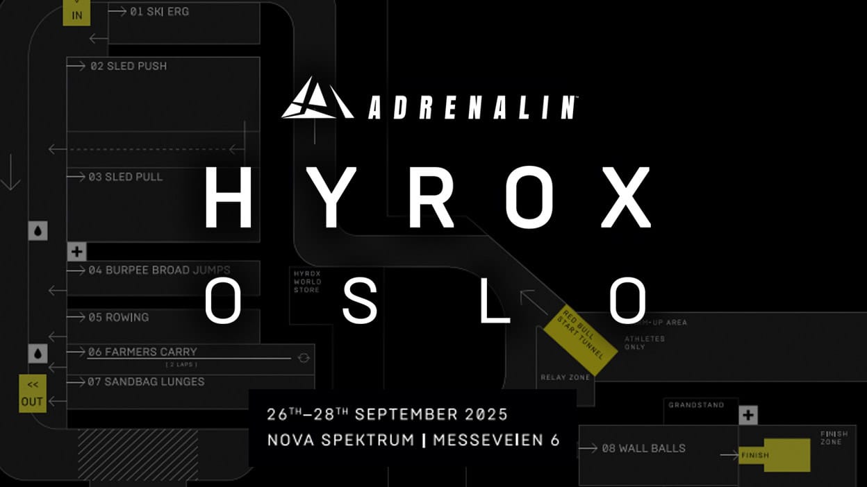 HYROX Oslo course map for 2025.