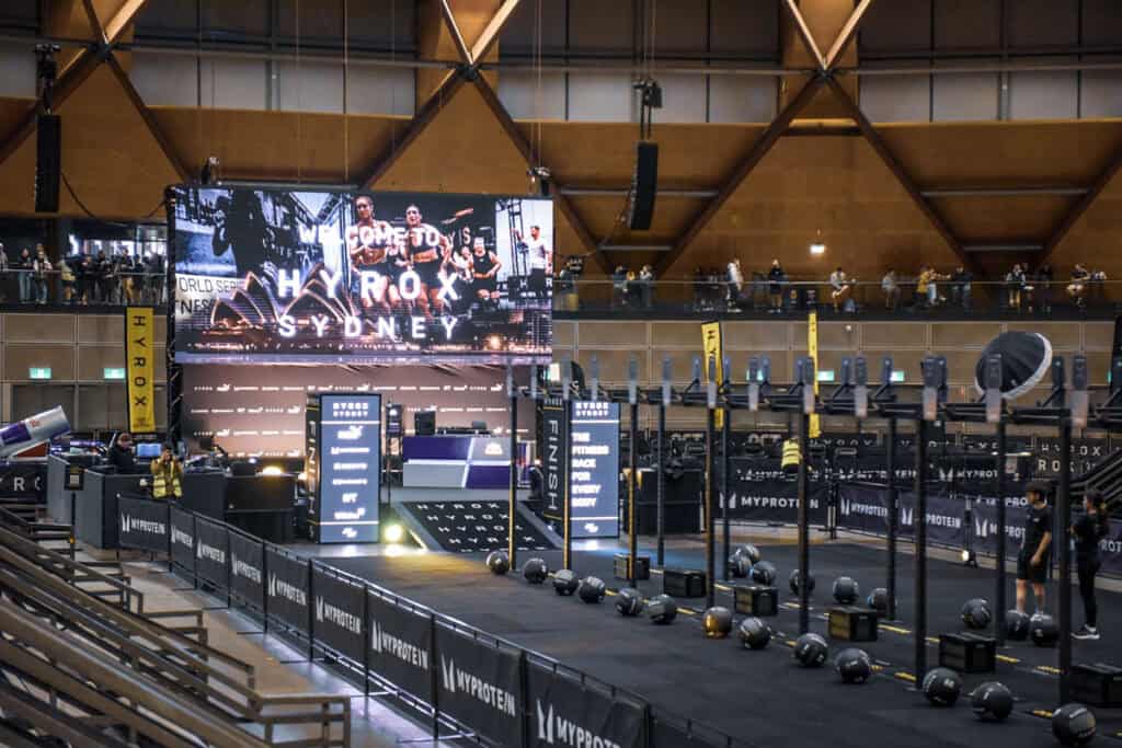 HYROX Sydney Showground finish stage