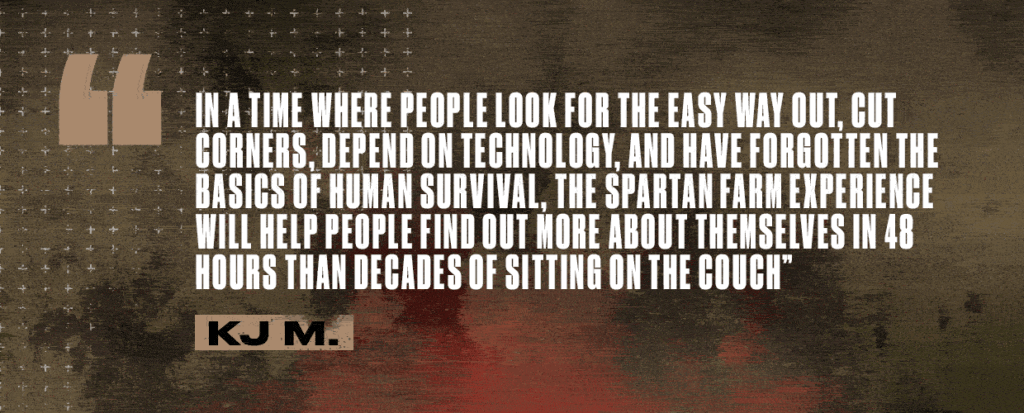 Spartan Farm Experience testimonials